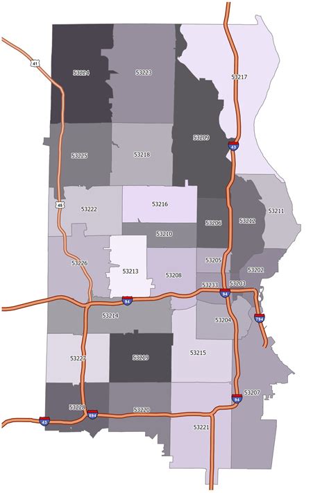 Map of Milwaukee
